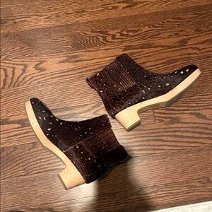 Madewell leopard calfhair boots